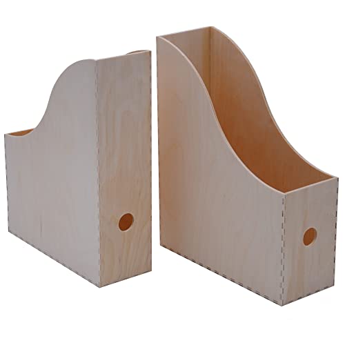 IKEA KNUFF magazine rack wooden storage box in a set of 2 - 9x24x31cm and 10x25x31cm