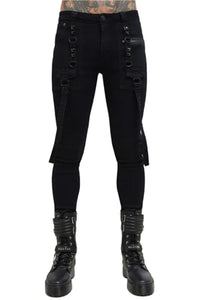 Thumbnail for Killstar Kihilist Bondage Trousers im Sale