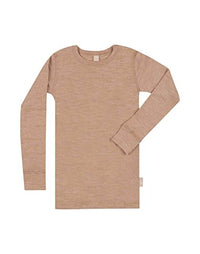 Thumbnail for Dilling long-sleeved shirt made of natural merino wool for children, blue-grey mottled 98-104 on sale