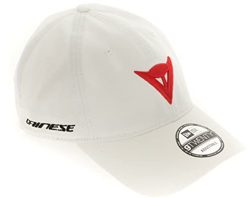 Dainese - 9Twenty Canvas Strapback Cap, Men's Cap, Baseball Cap with Curved Brim made of 100% Cotton, Summer Motorcycle Cap with Embossed Dainese Logo, Adjustable Strap, Black on Sale
