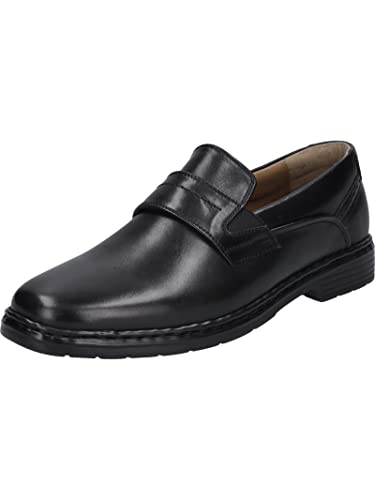 Josef Seibel Men's Slipper Alastair 15, Width K (Extra Wide), Removable Footbed, Leisure, Moccasins, Low Shoes, Slip-ons, Black, 44 EU on Sale