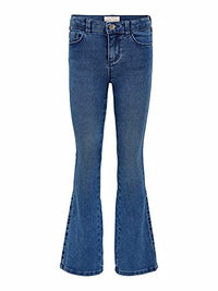 Thumbnail for ONLY Girls Konroyal Life Reg Flared Pim504 Noos Jeans, Medium Blue Denim, 116 EU on sale