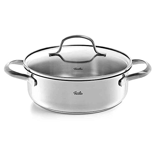 Fissler San Francisco/Stainless steel casserole (2.1 - Ø 20 cm) with glass lid, pouring rim, energy-saving - also for induction cookers on sale