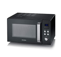 Thumbnail for SEVERIN Solo Microwave, microwave for defrosting, cooking and heating, microwave with turntable for even heat distribution, black / stainless steel, MW 7756 on sale