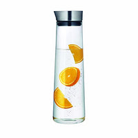 Thumbnail for blomus -ACQUA- Wasserkaraffe aus Glas, 1 Liter Fassungsvermögen, Glaskaraffe mit hochwertigem Edelstahl-Deckel, tropffreies Ausgießen, exklusive Optik (H / B / T: 30,5 x 9 x 9 cm, Klar, 63436) im Sale