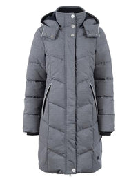 Thumbnail for s'questo Parka quilted coat, hood, pockets dark pink Soquesto Jackets Autumn/Winter 2024 on Sale