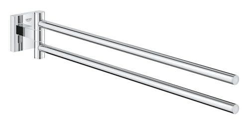GROHE Start Cube - Handtuchhalter (2-armig schwenkbar, verdeckte Befestigung, verschraubbar), chrom, 40976000 im Sale