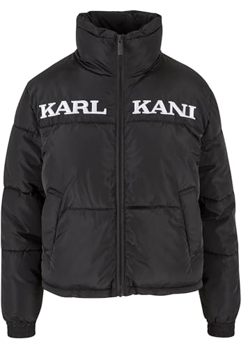 Karl Kani Damen KW-JK012-001-01 KK Retro Essential Puffer Jacket Black im Sale