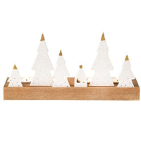 Thumbnail for Räder Living Xmas Lichtobjekt Tannen aus Porzellan und Akazienholz in der im Sale