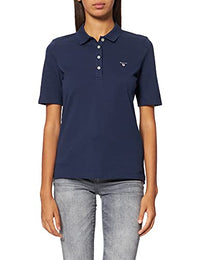 Thumbnail for GANT Damen The ORIGINAL Pique LSS Poloshirt, Blau (Evening Blue 433), X-Small (Herstellergröße: XS) im Sale