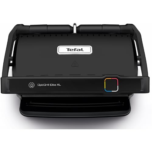 Tefal OptiGrill Elite  Kontaktgrill, 16 Programme, Digitales Display mit Garstufenanzeige, Abnehmbare -Platten, Elektrogrill, Edelstahl, GC760D12 im Sale