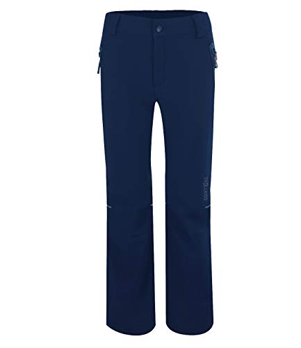 Trollkids Kinder Hemsedal Softshell Trekkinghose Wanderhose, Schwarz/Mittelblau, im Sale