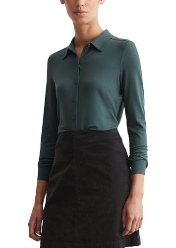 Marc OߴPolo women's long-sleeved shirt with Kent collar, classic, green (Deep Emerald), on sale