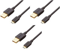 Thumbnail for Amazon Basics USB-A to Micro USB 2.0 Cable, 480 Mbps Transfer Speed, with Gold-Plated Connectors, 0.9 m, Black on Sale