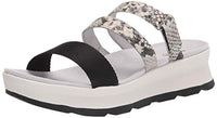 Thumbnail for Hush Puppies Women's Andi Slide Wedge Sandal, Snake Leather/Black Textile, 10 im Sale