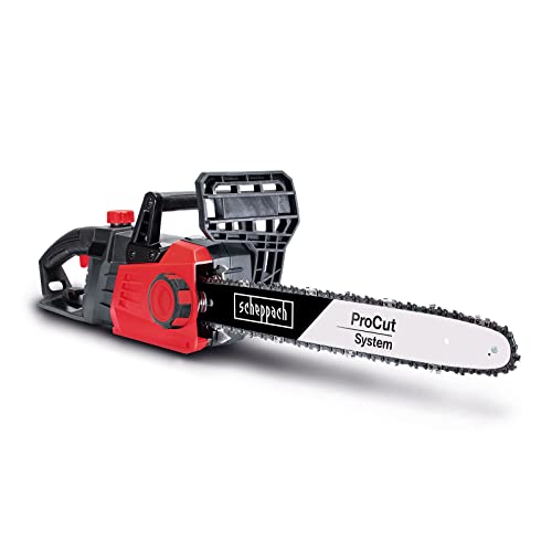 Scheppach Elektro Kettensäge CSE2700 | 2700W Leistung | 44cm Schnitt-Ø | 455mm ProCut Schwert & Kette | autom. Kettenschmierung | Handschutz mit integrierter Kettenbremse | Werkzeuglose Kettenspannung im Sale