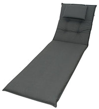 Thumbnail for Doppler 8 cm luxury lounger cushion with pillow 940, plain anthracite