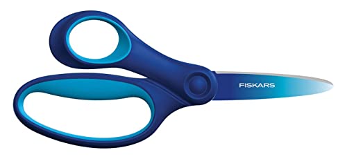 Fiskars Kinderschere, Schere für große Kinder im Alter von 8 - 11 Jahren, Für Linkshänder:innen, SoftGrip, Länge: 15 cm, Ombré-Optik, Blau, 1067854 im Sale