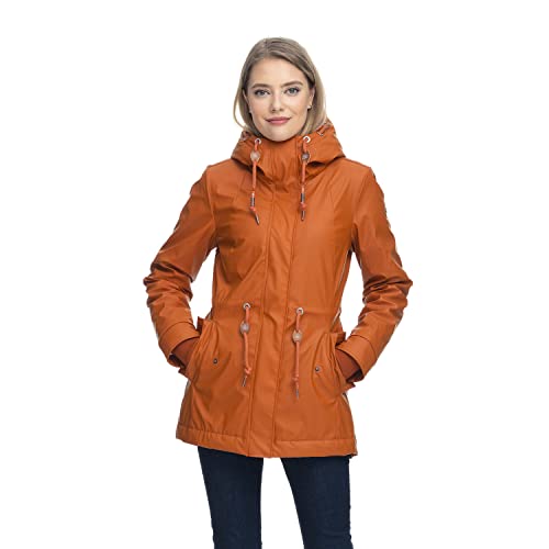 Ragwear Damen Übergangsparka MONADIS Cognac im Sale