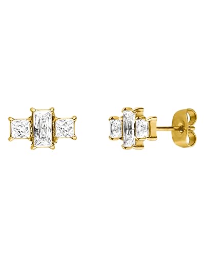 PURELEI Pretty Ohrringe (18K Gold) – Damenohrringe aus langlebigem Edelstahl – Wasserfeste Ohrringe Damen – 1,1 cm Durchmesser – Modeschmuck für deinen individuellen Look im Sale