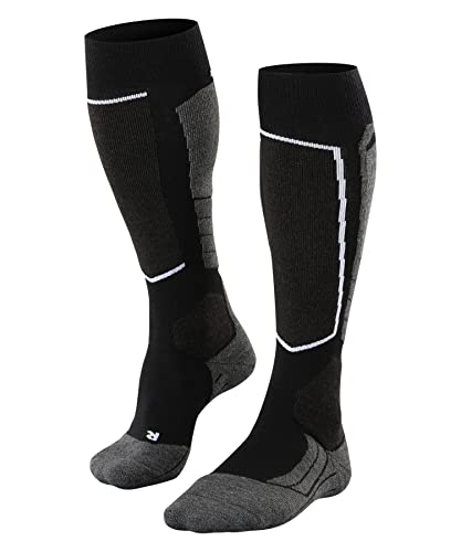FALKE Herren Skisocken SK2 Intermediate Wool Kh Wolle Funktionsmaterial warm dick 1 Paar, Schwarz Black-Mix 3010, 44-45 im Sale