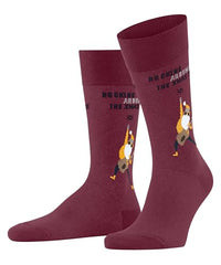 Thumbnail for Burlington Herren Socken Rocking X-Mas So Baumwolle gemustert 1 Paar, Rot Burgundy 8326, 40-46 im Sale