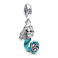 Thumbnail for PANDORA Disney Arielle die Meerjungfrau Charm-Anhänger aus Sterling Silber mit Cubic Zirkonia x Disney Collection, Kompatibel Moments Armbändern, 792695C01 im Sale