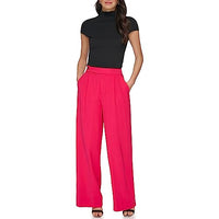 Thumbnail for DKNY Women's Frosted Twill Trousers, Amalfi Pink, 6 on sale