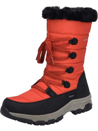 Thumbnail for Josef Seibel Damen Winterstiefel Davos 51,Weite G (Normal),Wechselfußbett,wasserdicht,uebergangsstiefel,schwarz-rot,39 EU im Sale