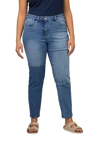 Ulla Popken Damen Denim mit Patch Jeans, Blue Denim, 46 EU im Sale