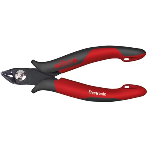 Wiha Electronic diagonal cutter with wide, pointed head / insulated pliers with 48° angled cutting edge without bevel, including opening spring / 138 mm on sale