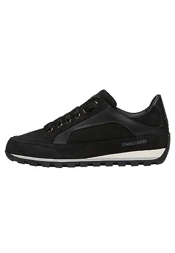Candice Cooper leather and suede sneakers, black 39 on sale