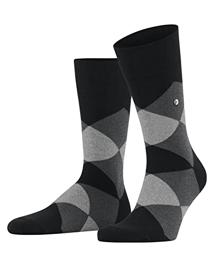 Burlington Herren Socken Clyde So Baumwolle gemustert 1 Paar, Schwarz Black 3000, 40-46 im Sale
