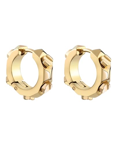 Philipp Plein Damen Ohrringe Creolen Edelstahl IP Gold THE PLEIN CUFF PJ1EA22EU im Sale