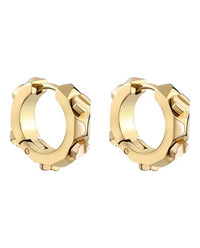 Thumbnail for Philipp Plein Damen Ohrringe Creolen Edelstahl IP Gold THE PLEIN CUFF PJ1EA22EU im Sale