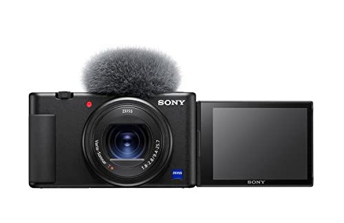 Sony Vlog-Kamera ZV-1 (Digitalkamera, 24-70mm, seitlich klappbares Selfie-Display für Vlogging & YouTube, 4K Video) im Sale