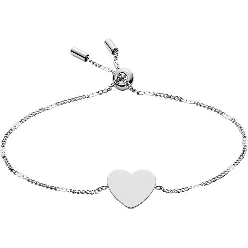 Fossil Armband Für Frauen Vintage Iconic, Min. Innenlänge: 165mm Silbernes Edelstahlarmband, JF03329040 im Sale