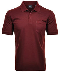 Thumbnail for RAGMAN Herren RAGMAN Kurzarm Softknit Poloshirt X-Large, Rot-060 im Sale