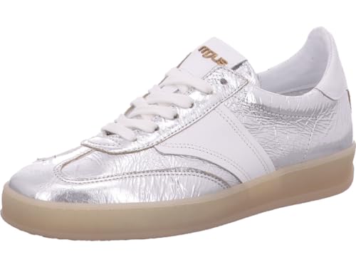 Mjus Damen Low Sneaker Silber Glattleder, im Sale