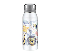 Thumbnail for alfi KIDS ISO BOTTLE 350ml, crazy jungle, insulated drinking bottle for children made of stainless steel, absolutely leak-proof with screw cap, keeps hot for 12 hours, cold for 24 hours, for carbonated drinks, no fingerprints, BPA-free on sale