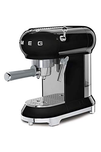 Smeg Espresso-Kaffeemaschine ECF01BLEU, 1350, Kunststoff, 1 Liter, Schwarz im Sale