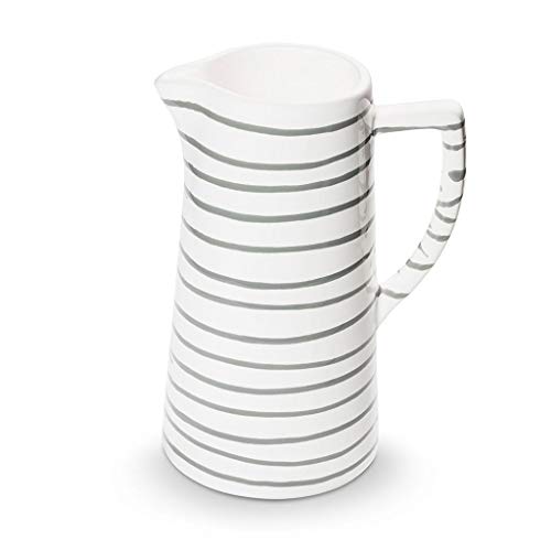 GMUNDNER KERAMIK water jug ​​capacity: 1.2 liters grey flamed tableware, handmade in Austria on sale