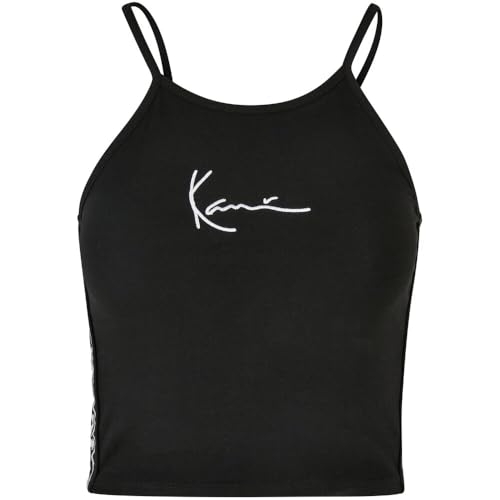 Karl Kani Damen KKWQ22001BLK Tape Small Signature Top  Black im Sale