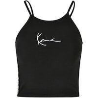 Thumbnail for Karl Kani Damen KKWQ22001BLK Tape Small Signature Top  Black im Sale