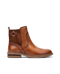 Thumbnail for Pikolinos Flat Ankle Boots in Leather ALDAYA for Women Color Marrón on Sale