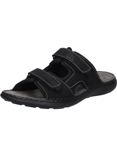Josef Seibel Men's Classic Sandals Vincent 14, Width G (Normal), Casual Shoes, Beach Shoes, Sandals, Comfortable, Black, 43 EU on Sale