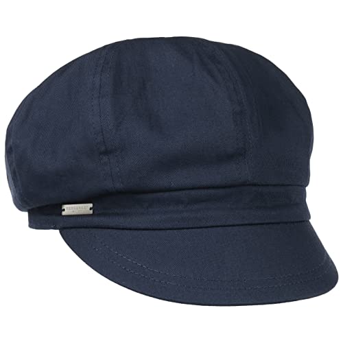 Seeberger Azalee Ballonmütze Damencap Newsboy-Mütze Balloncap Baumwollcap Sommercap (One Size - dunkelblau) im Sale