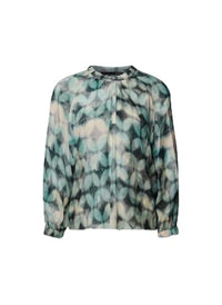 Thumbnail for LeComte Patterned Blouse - Round Neck, Long Sleeves on Sale