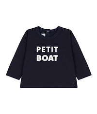 Thumbnail for Petit Bateau Baby Jungen Langarm-T-Shirt, Blau Smoking, 12 Monate im Sale