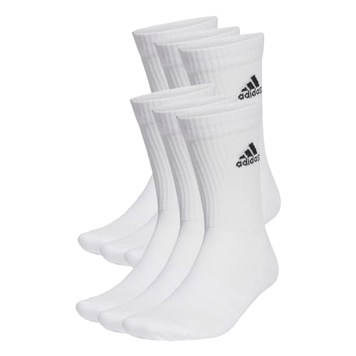 adidas Lifestyle - Apparel - Socks Cushioned Crew 6-pack socks white-black KM (22-24) on sale